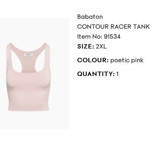Aritzia Babaton Contour Racer Tank
